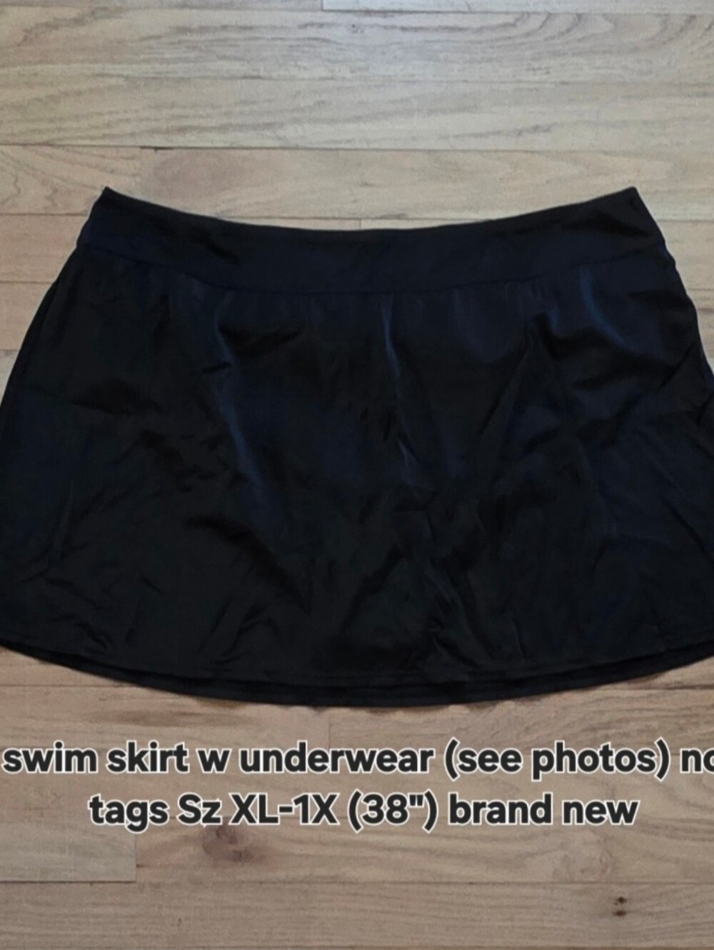 Source Unknown Black Women's Swim Skirt